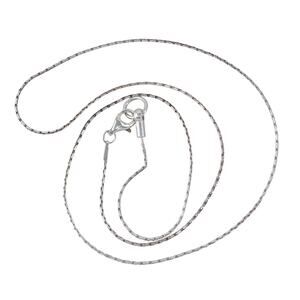 Venetian Style Box Chain Necklace | 18" Vintage Sterling Silver 925 | MSCO